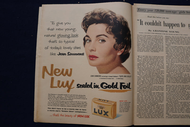 1955 SEP 11 AMERICAN WEEKLY MAGAZINE - SUSAN HAYWORTH ARTICLE & PHOTO - E 23270