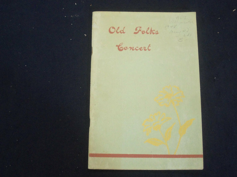 1948 APRIL 20 OLD FOLKS CONCERT - WILLIAMANTIC, CONNECTICUT - J 6481