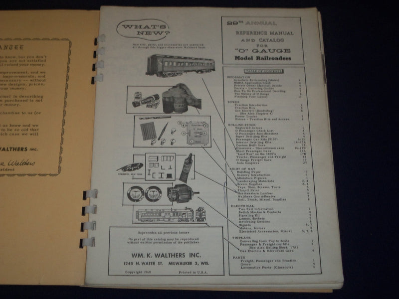 1961-1972 WALTHERS MODEL RAILROADER O SCALE DECAL CATALOG LOT OF 5 - J 1683