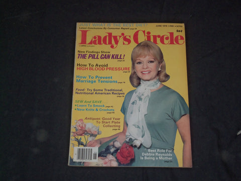 1976 JUNE LADY'S CIRCLE MAGAZINE - DEBBIE REYNOLDS COVER - CW 924