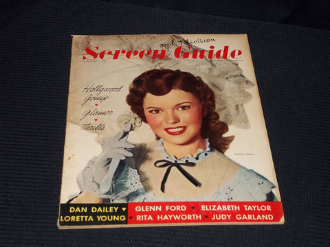 1949 FEBRUARY SCREEN GUIDE MAGAZINE - SHIRLEY TEMPLE FRONT COVER - E 15367