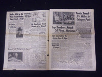 1944 NOVEMBER 4 NEW YORK DAILY NEWS - JAPS ATTACK HALSEY FLEET - NP 2161