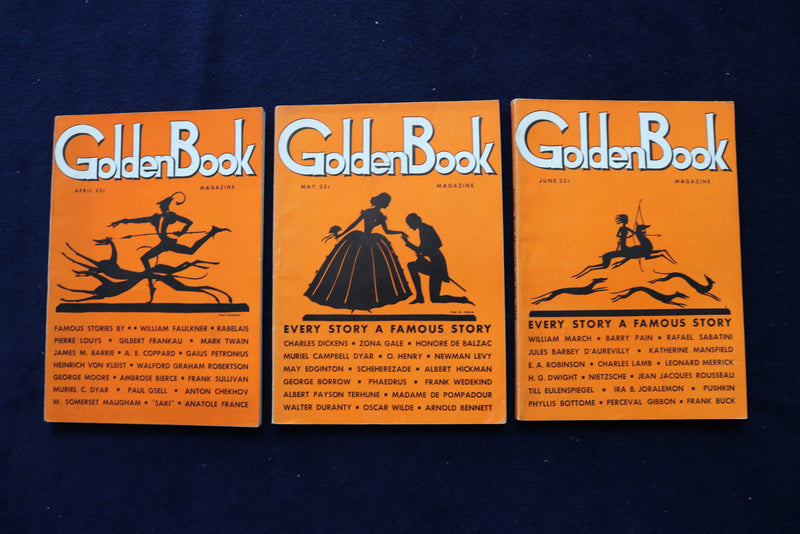 1935 THE GOLDEN BOOK MAGAZINE - LOT OF 9 - O 3458