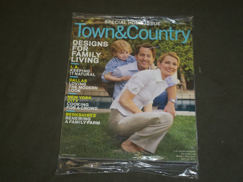 2009 OCT TOWN & COUNTRY HOME & T&C WEDDINGS MAGAZINES - 2 MAGAZINES - B 2346