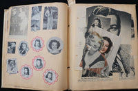 1940'S HOLLYWOOD STARS SCRAPBOOK - BETTY GRABLE - SHIRLEY TEMPLE - E 24879