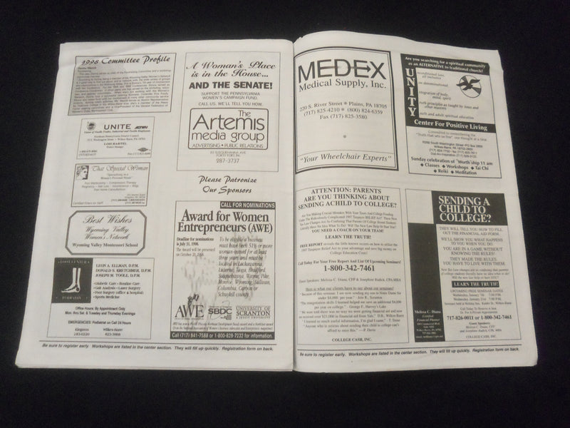 1998 JUNE 6 LUZERNE COUNTY WOMEN'S CONFERENCE NEWSPAPER -KERRY K. CUOMO- NP 6148