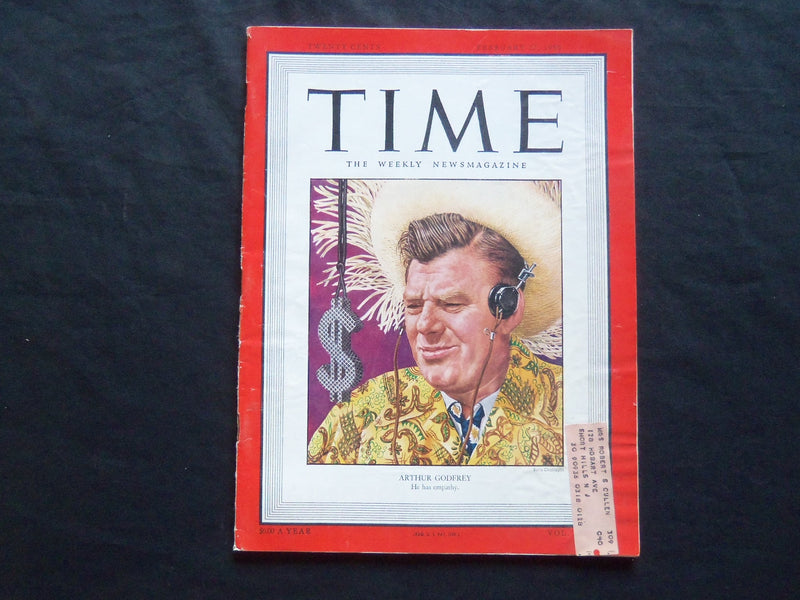 1950 FEBRUARY 27 TIME MAGAZINE - ARTHUR GODFREY - T 1215