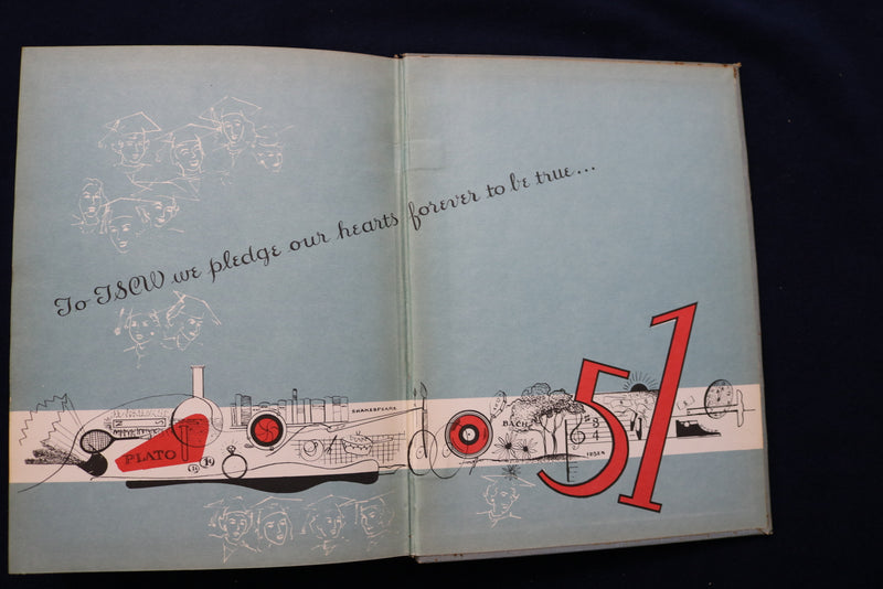 1951 DAEDALIAN TEXAS STATE COLLEGE FOR WOMEN YEARBOOK - DENTON, TX - YB 3440