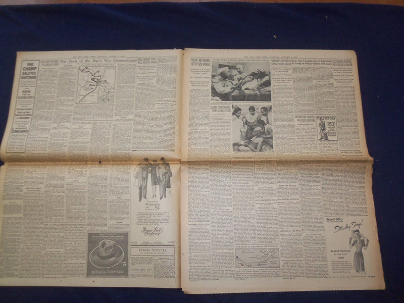 1942 OCT 3 NEW YORK TIMES - PRESIDENT SET TO FIX WAGES AND FARM PRICES - NP 6507