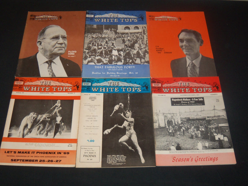 1969-1974 THE WHITE TOPS MAGAZINE LOT OF 36 ISSUES - CIRCUS - O 3687