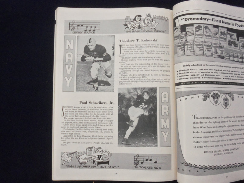 1951 DECEMBER 1 ARMY-NAVY FOOTBALL PROGRAM-MUNICIPAL STADIUM PHILADELPHIA- K 122