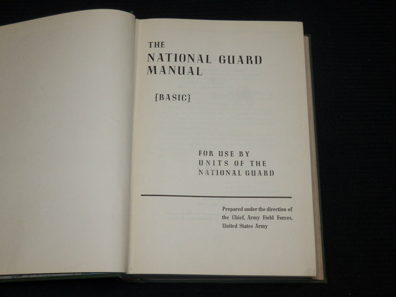 1948 THE NATIONAL GUARD MANUAL BASIC BOOK - FIRST EDITION - KD 7541