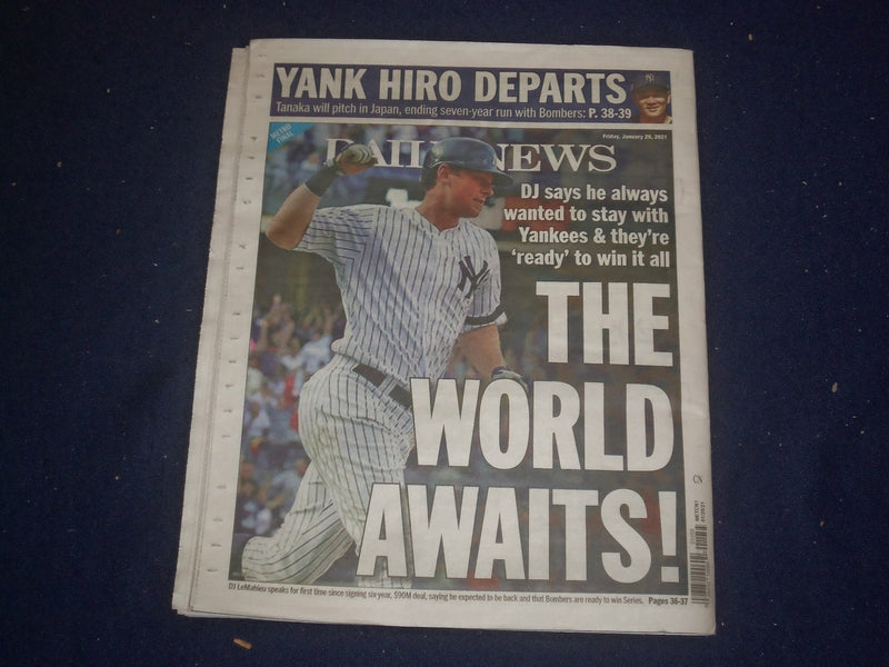 2021 JANUARY 29 NEW YORK DAILY NEWS NEWSPAPER - CECILY TYSON DIED (1924-2021)