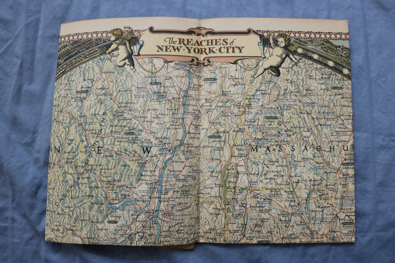 1939 THE REACHES OF NEW YORK CITY FOLDING MAP - K 3207