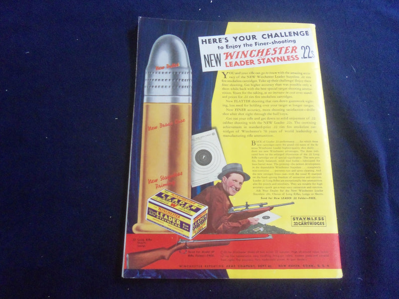 1938 APRIL NATIONAL SPORTSMAN MAGAZINE - NICE ILLUSTRATED COVER - SP 4712T
