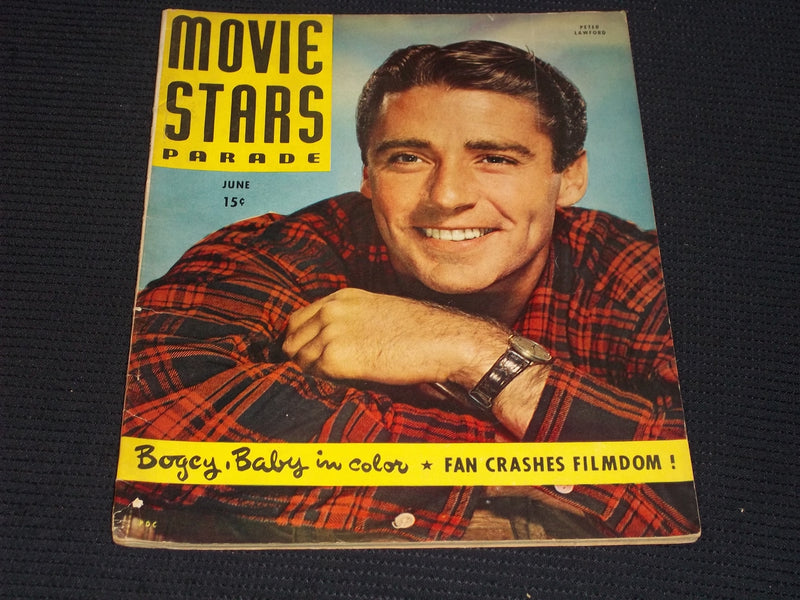 1947 JUNE MOVIE STARS PARADE MAGAZINE - PETER LAWFORD FRONT COVER - E 16420