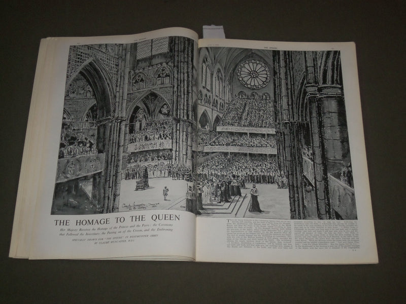 1953 JUNE 6 THE SPHERE MAGAZINE - CORONATION OF QUEEN ELIZABETH II - SP 8307