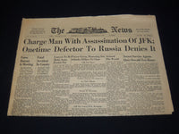 1963 NOVEMBER 23 THE NEWS - CHARGE MAN OF ASSASSINATION OF JFK - NP 1847P