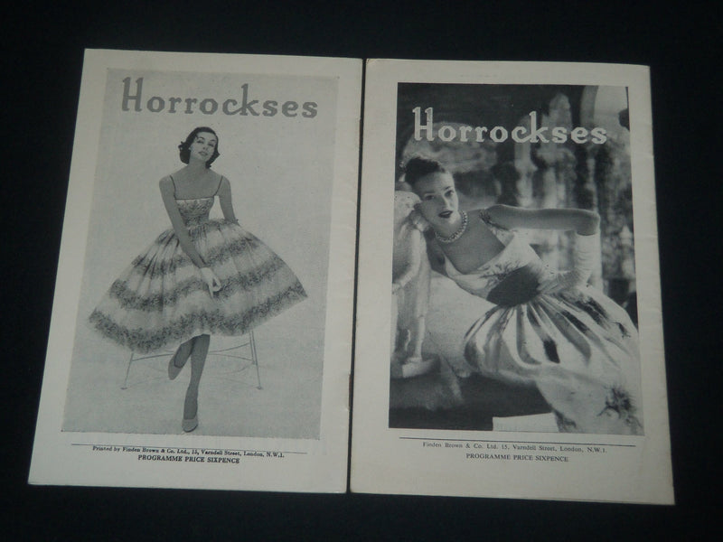 1956-1957 ROYAL OPERA HOUSE COVENT GARDEN PROGRAM LOT OF 2 - J 4272