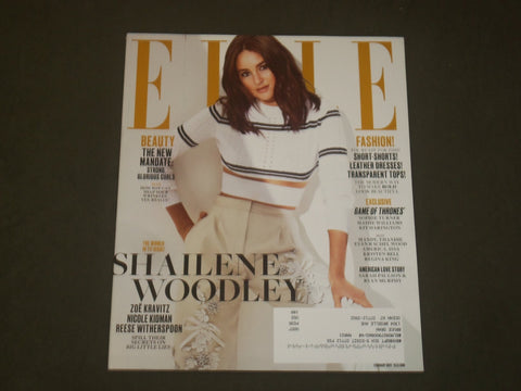 2017 FEBRUARY ELLE MAGAZINE - SHAILENE WOODLEY COVER - B 1827