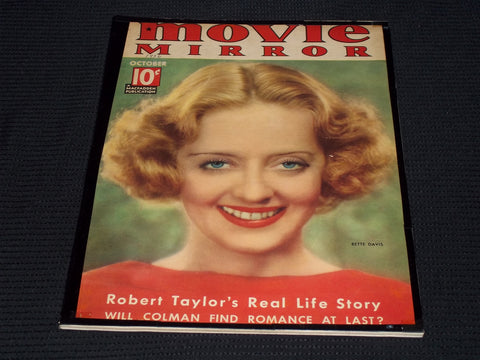 1936 OCTOBER MOVIE MIRROR MAGAZINE - BETTE DAVIS FRONT COVER - E 16445