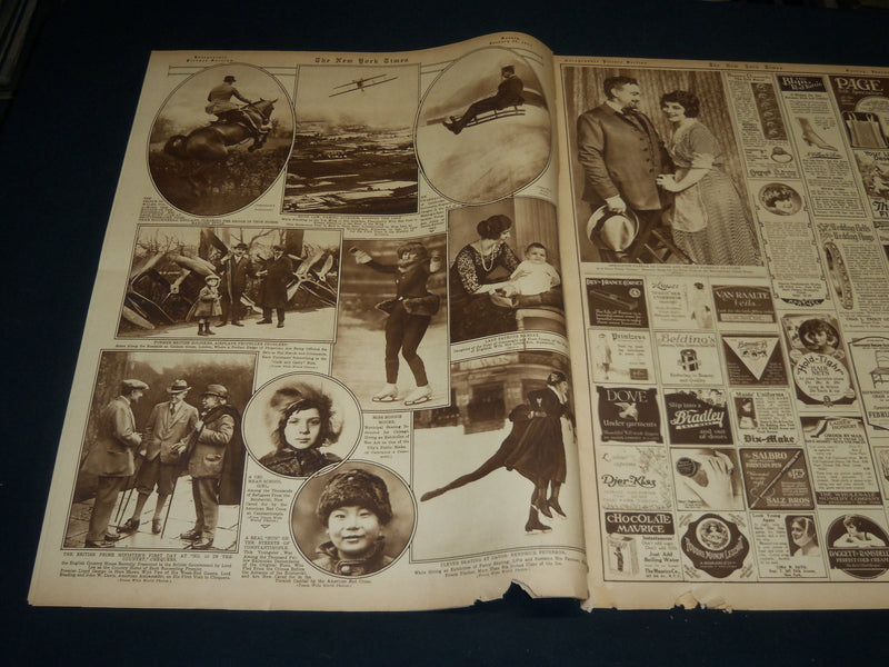 1921 JANUARY 30 NEW YORK TIMES PICTURE SECTION - PRESIDENT HARDING - NT 8923