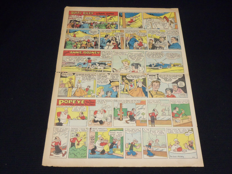 1956 FEBRUARY 12 QUAKER OATS-M-G-M MOVIES COLOR COMICS AD - UP 17D