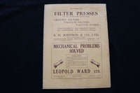 1922 AUGUST 19 THE CHEMICAL AGE MAGAZINE - CHAS. PAGE & CO. COVER - SP 4924H