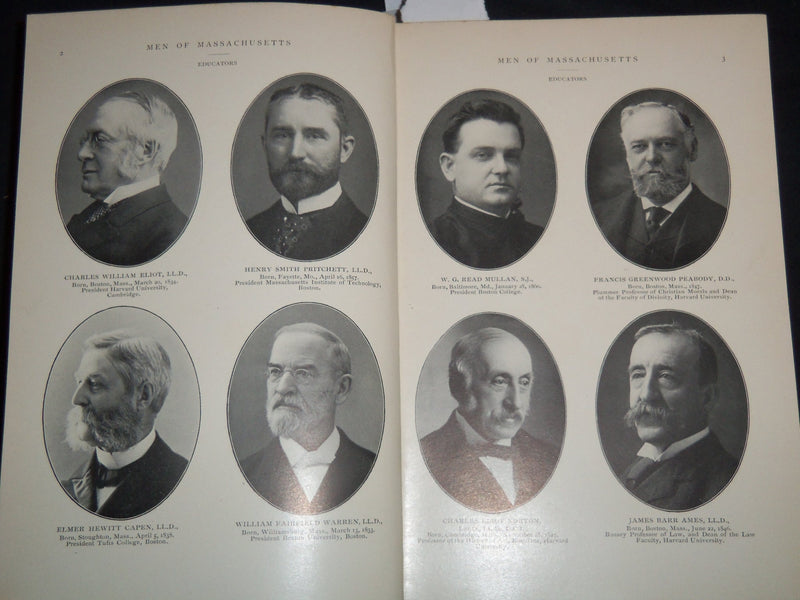 1903 MEN OF MASSACHUSETTS VOLUME - COLLECTION OF PORTRAITS - KD 4502B