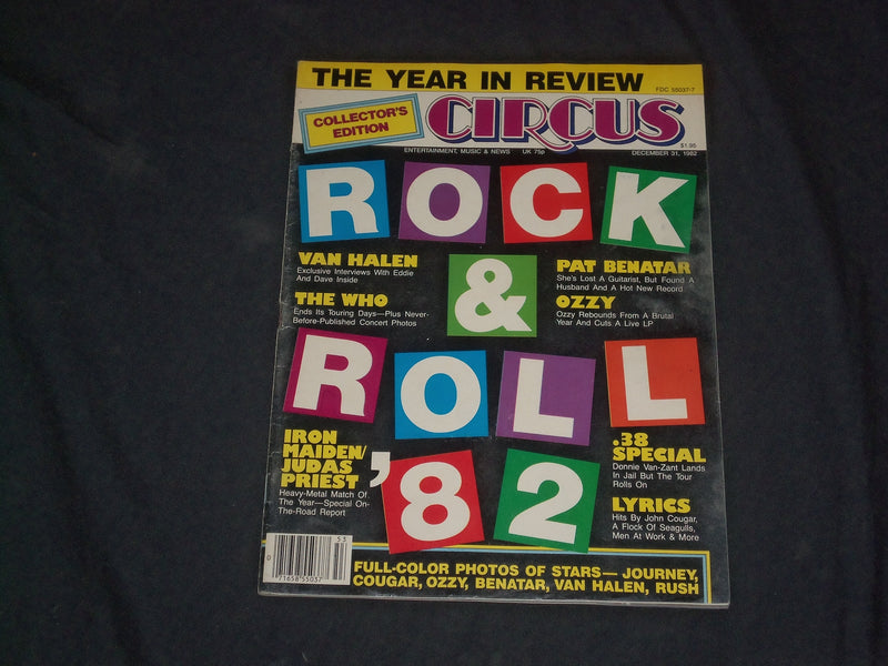 1982 DECEMBER 31 CIRCUS MAGAZINE - ROCK & ROLL '82 - CW 477