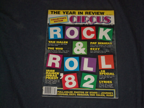 1982 DECEMBER 31 CIRCUS MAGAZINE - ROCK & ROLL '82 - CW 477