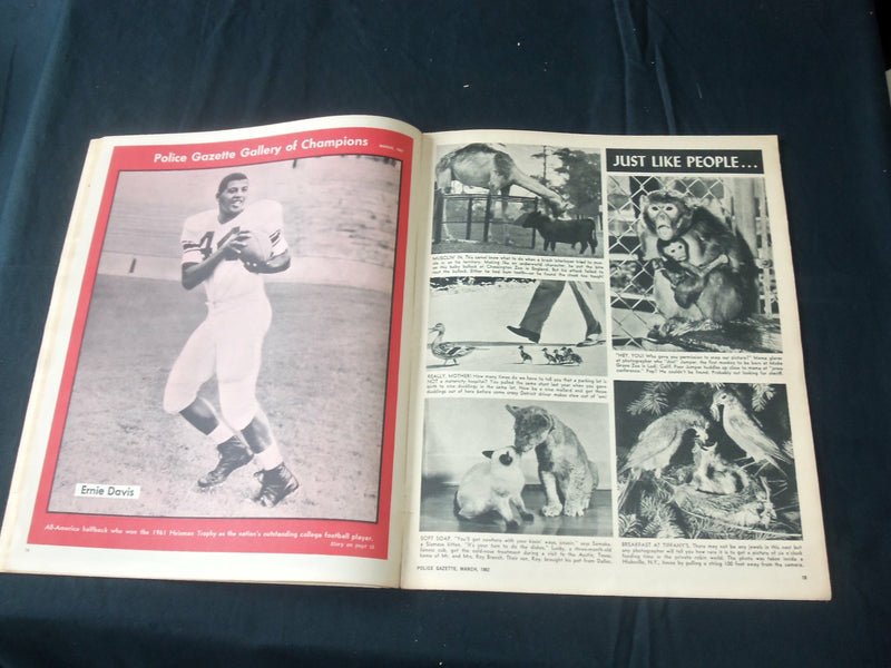 1962 MARCH THE NATIONAL POLICE GAZETTE MAGAZINE - RHONDA FLEMING - B 5712