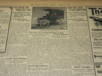 1909 APRIL 18 THE BOSTON HERALD - TAFT ENJOYS FIRST ROAST OF HIS TERM - BH 390
