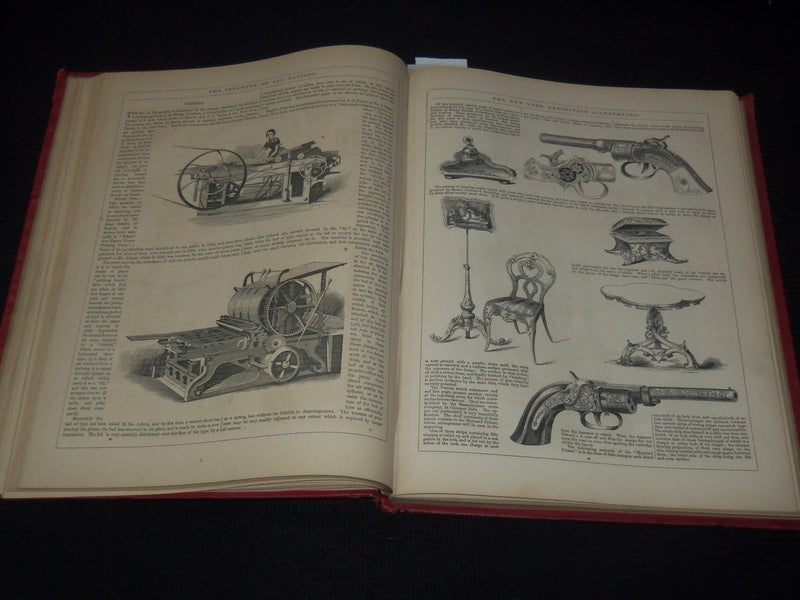 1854 THE WORLD OF ART & INDUSTRY ILLUSTRATED VOLUME -SILLIMAN - GOODRICH - Z 204