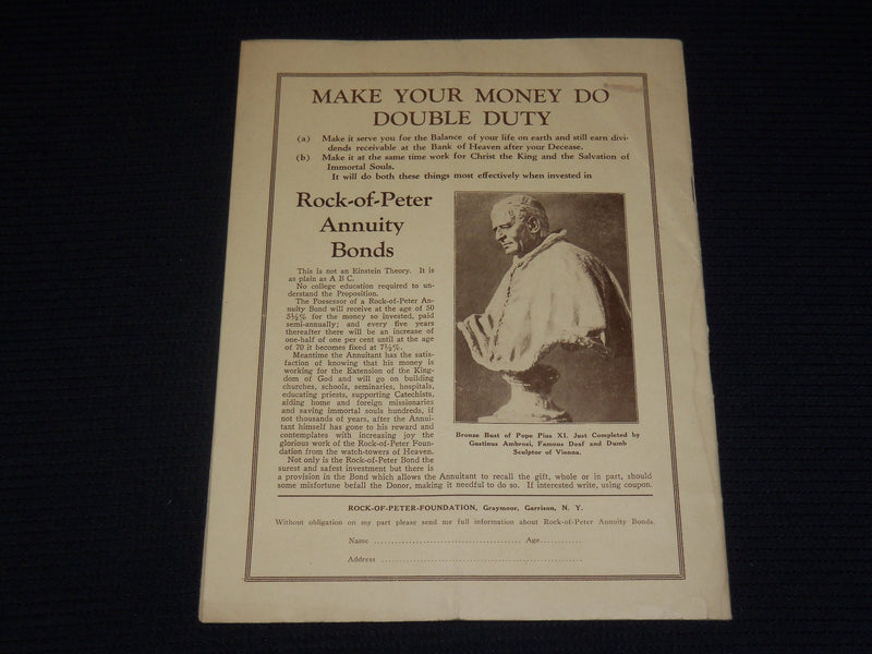 1929 JULY THE LAMP CATHOLIC MONTHLY MAGAZINE - THE SWIZZ GUARD - J 9999A