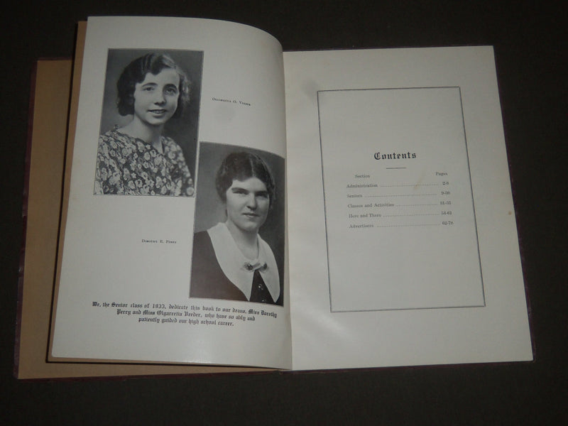 1933 DRAPERIAN DRAPER HIGH SCHOOL YEARBOOK - SCHENECTADY NEW YORK - J 2334