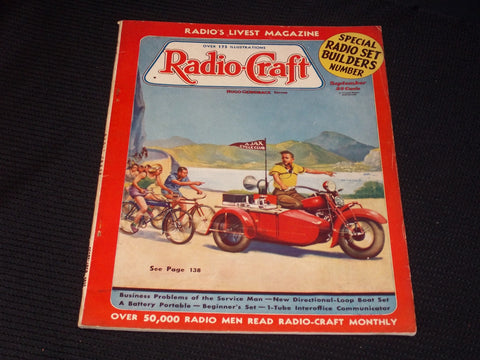1937 SEPTEMBER RADIO-CRAFT MAGAZINE VERY NICE COVERS & ADS - E 404