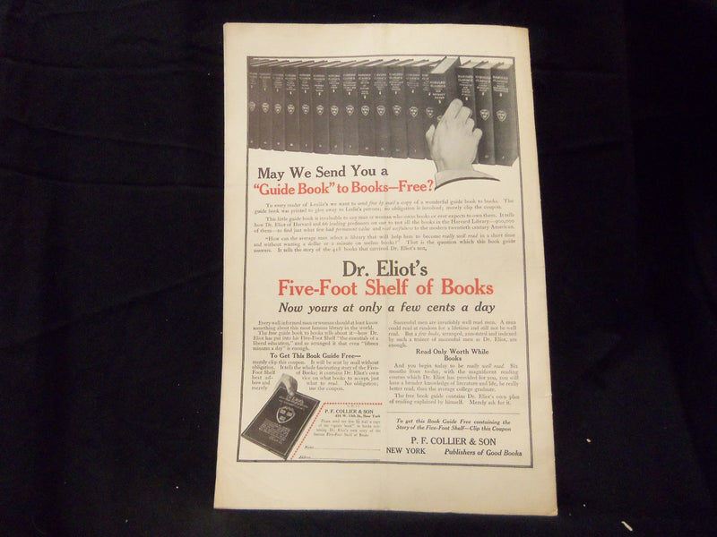 1914 JANUARY 1 LESLIE'S WEEKLY MAGAZINE - GREAT PHOTOS & ADS - ST 1260