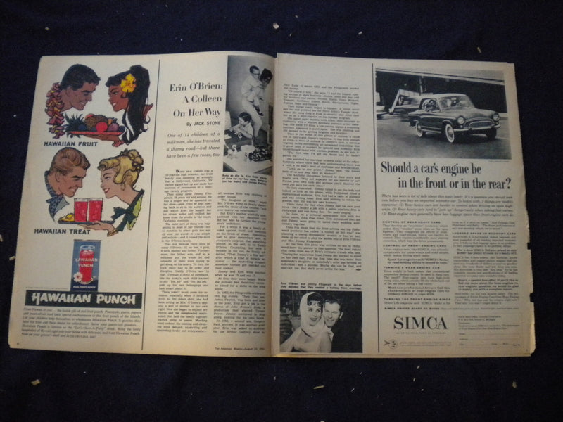 1959 AUGUST 23 THE AMERICAN WEEKLY NEWSPAPER SECTION - ERIN O'BRIEN - NP 6016