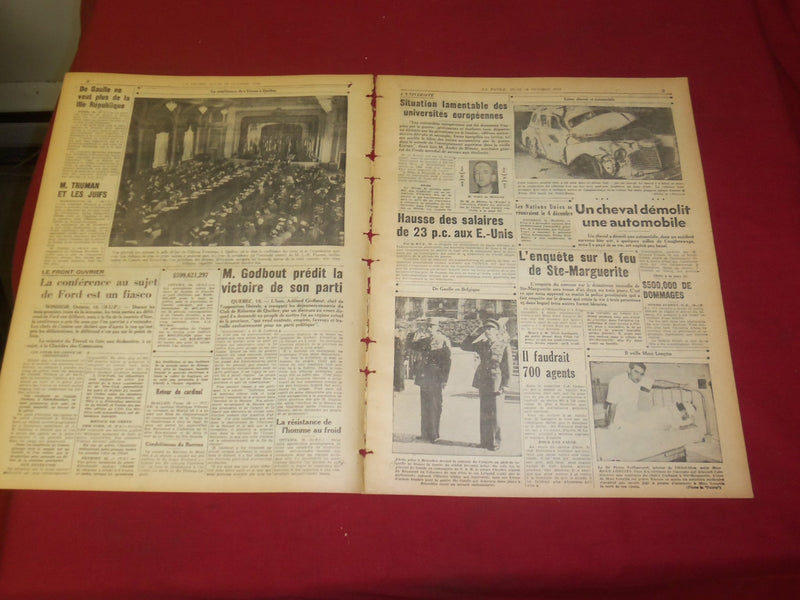 1945 OCT 18 LA PATRIE NEWSPAPER-FRENCH -SESSION DU TRIBUNAL INTERNATIONAL-FR1917