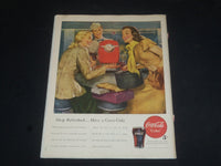 1948 MAY 29 COLLIER'S MAGAZINE - COCA-COLA AD ON BACK COVER - SP 7853