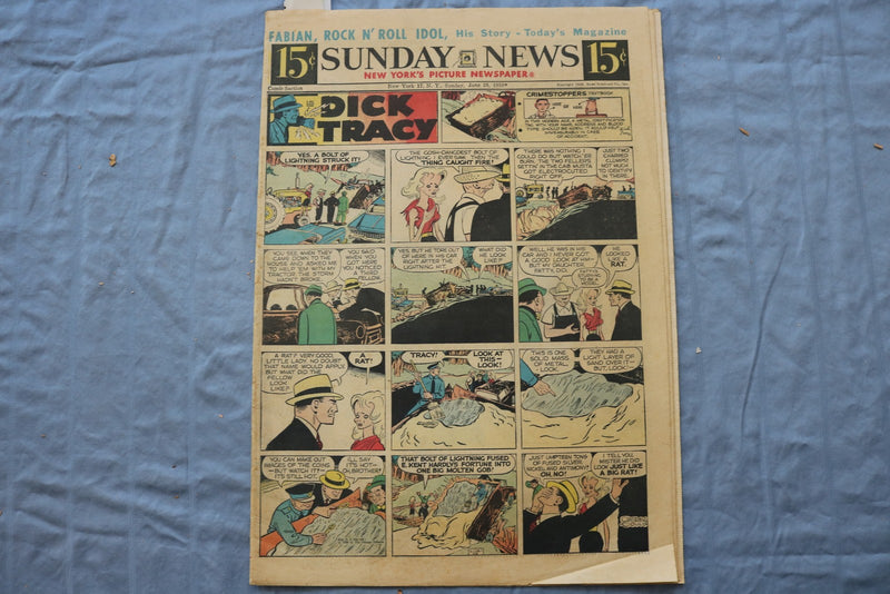 1959 JUNE 28 N.Y. SUNDAY NEWS NEWSPAPER COLOR COMICS - NP 9228