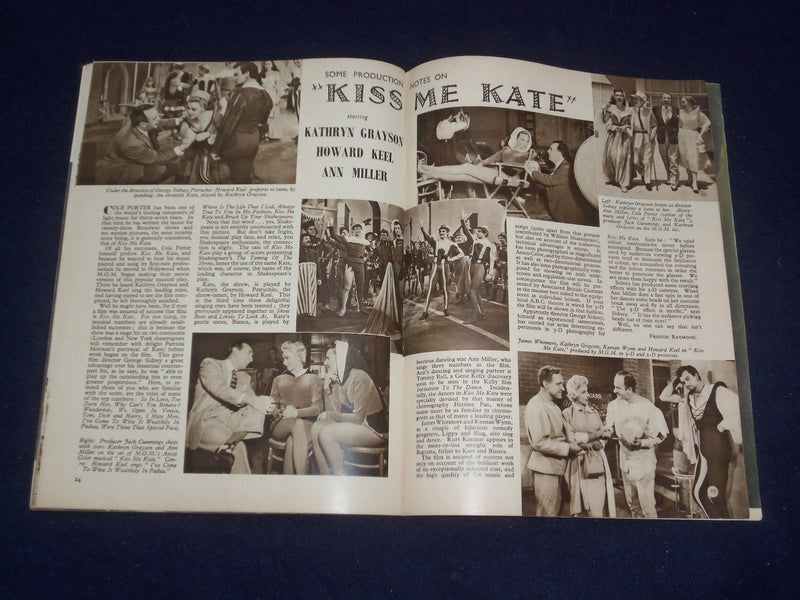 1954 MARCH FILM REVIEW MAGAZINE - DORIS DAY - GORDON MACRAE - J 9676