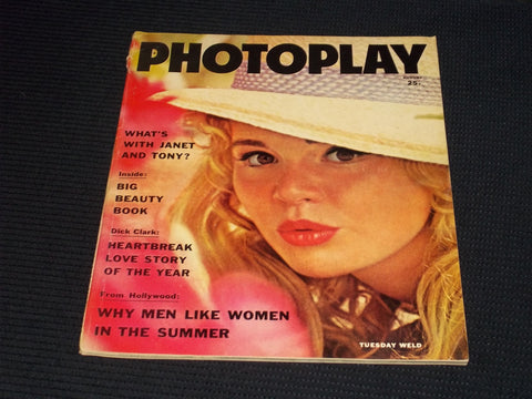 1961 AUGUST PHOTOPLAY MAGAZINE - TUESDAY WELD FRONT COVER - E 16779