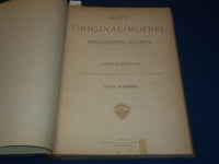 1896 ALTE ORIGINAL - MOEBEL VOLUME BY OTTO SCHMIDT - FURNITURE - PLATES - Z 198