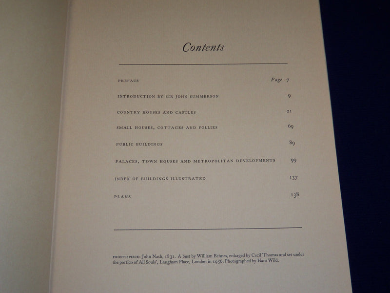 1960 THE ARCHITECTURE OF JOHN NASH BY TERENCE DAVIS BOOK - NICE PHOTOS - KD 3432