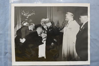 1930'S-1940'S FRENCH PRESIDENT ALBERT LEBRUN WIRE PHOTOGRAPHS- LOT OF 8 - K 3140