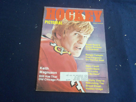 1978 MARCH HOCKEY PICTORIAL MAGAZINE - KEITH MAGNUSON COVER - ST 267E