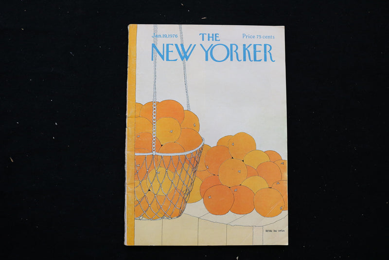 1976 JAN 19 THE NEW YORKER MAGAZINE - ORANGES COVER - E 10489
