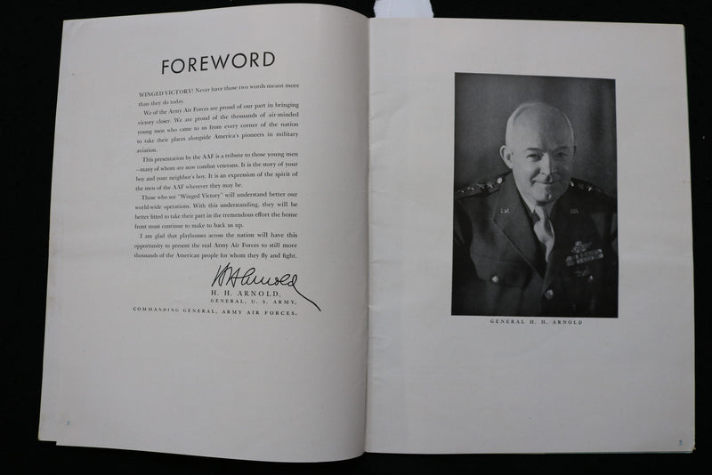 1940'S WINGED VICTORY PROGRAM - A PLAY BY MOSS HART - K 2828